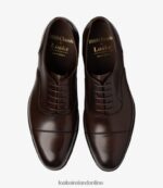 Loake 26804V141 Stonegate Scorched Walnut Plain Ties - Image 3