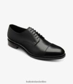Loake 26804V144 Petergate Carbon Black Plain Ties - Image 2