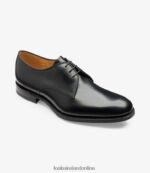 Loake 26804V150 Gable Black Plain Ties - Image 2