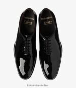 Loake 26804V162 Regal Black Plain Ties - Image 3