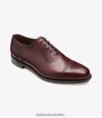Loake 26804V169 Strand Burgundy Semi Brogues - Image 2