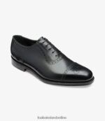 Loake 26804V170 Strand Black Semi Brogues - Image 2