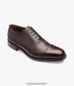 Loake 26804V171 Fleet Dark Brown Semi Brogues - Image 2