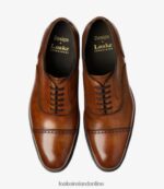 Loake 26804V174 Hughes Chestnut Brown Semi Brogues - Image 3