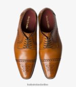 Loake 26804V176 Foley Tan Semi Brogues - Image 3