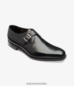 Loake 26804V198 Medway Black Monk Shoes - Image 2