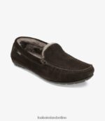 Loake 26804V202 Guards Slippers Dark Brown Suede Shoes - Image 2