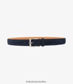 Loake 26804V216 William Belt Navy Suede Accessories - Image 2