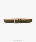 Loake 26804V218 William Belt Green Suede Accessories - Image 2