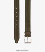 Loake 26804V218 William Belt Green Suede Accessories