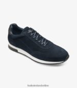 Loake 26804V42 Bannister Navy Suede Trainers & Sneakers - Image 2