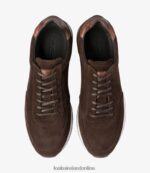 Loake 26804V43 Bannister Dark Brown Suede Trainers & Sneakers - Image 3