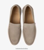 Loake 26804V69 Tuscany Stone Suede Loafers - Image 3