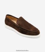 Loake 26804V71 Tuscany Chocolate Brown Suede Loafers - Image 2