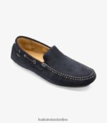 Loake 26804V73 Donington Navy Suede Loafers - Image 2