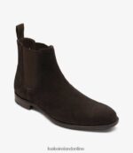 Loake 26804V92 Coppergate Dark Brown Suede Boots - Image 2