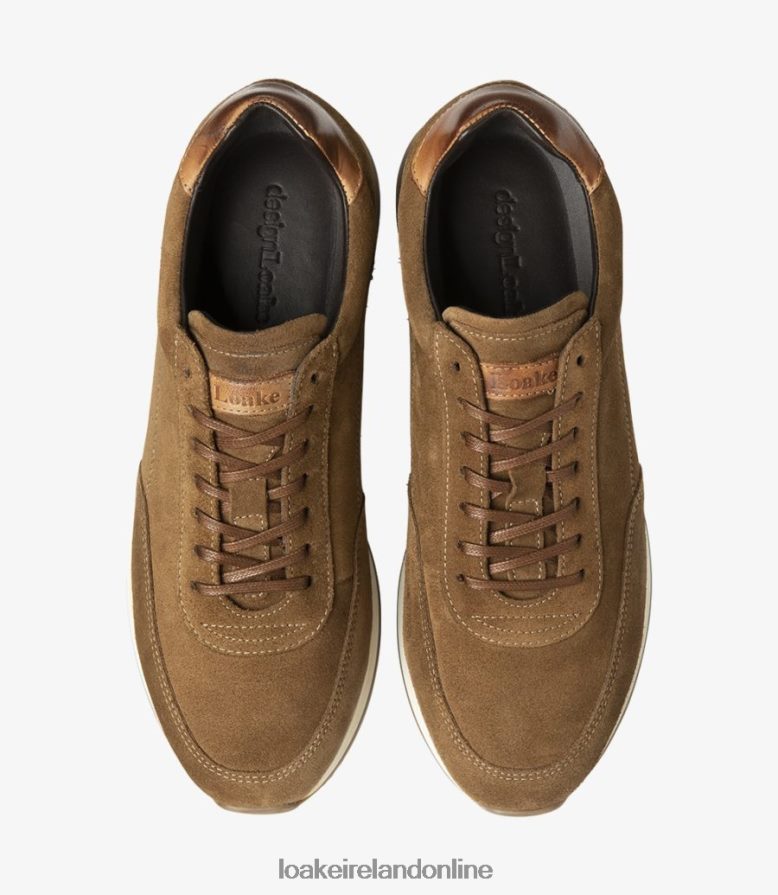 Loake 26804V40 Bannister Tan Suede Trainers & Sneakers